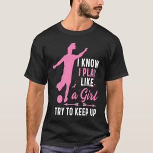 Fotbollsspelare för flicka Goalkeeper Kick Sister T Shirt