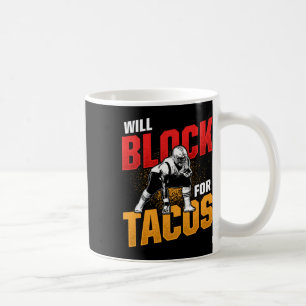 Fotbollsspelare för takos offensiva defensiva Pla Kaffemugg