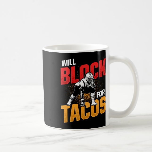 Fotbollsspelare för takos offensiva defensiva Pla Kaffemugg (Höger)