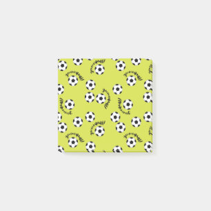Fotbollsspelare Fotbollen är ungefär Joy Post-it Block