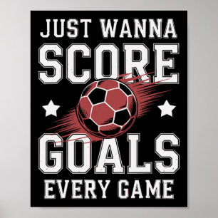 Fotbollsspelare gör fler mål Grroots för Poster