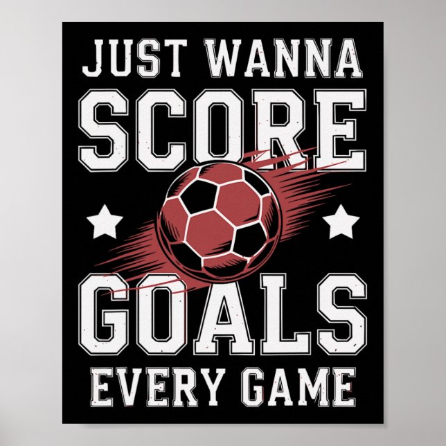 Fotbollsspelare gör fler mål Grroots för  Poster (Framsidan)