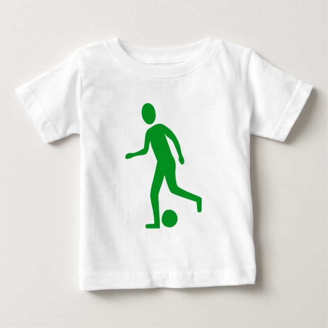 Fotbollsspelare - Grass Grönt T-shirt (Framsida)