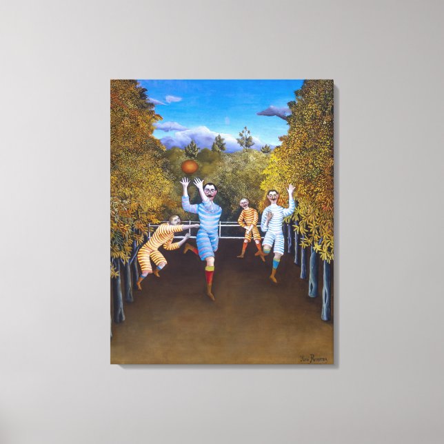 Fotbollsspelare | Henri Rousseau | Canvastryck (Framsida)