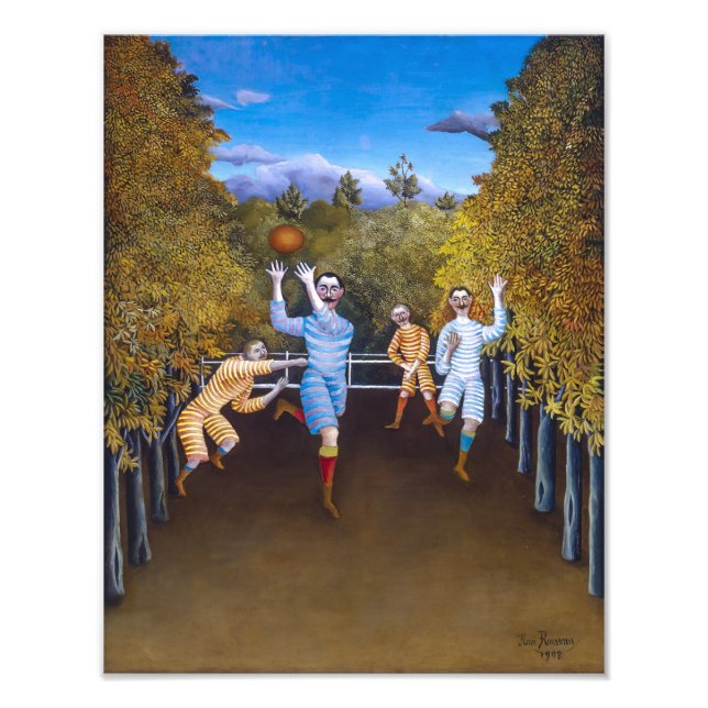 Fotbollsspelare | Henri Rousseau | Fototryck (Framsidan)