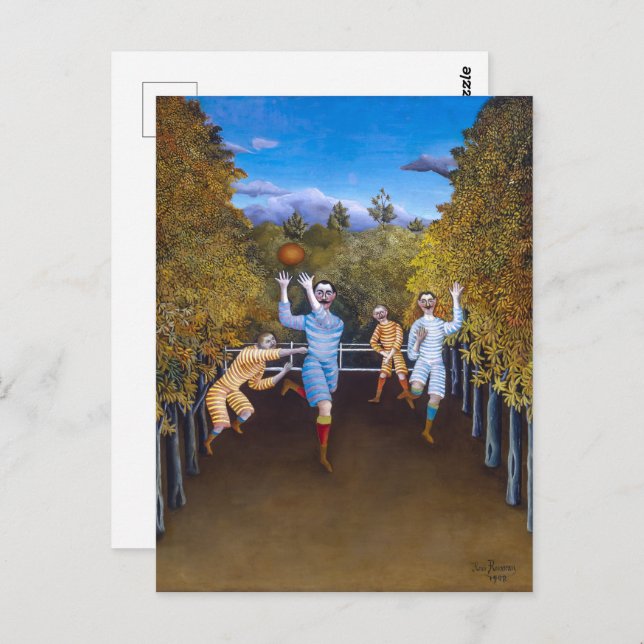 Fotbollsspelare | Henri Rousseau | Vykort (Fram/baksida)