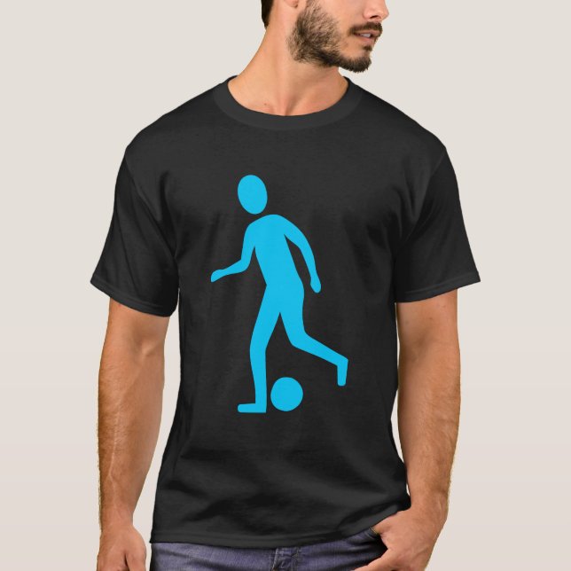 Fotbollsspelare - Himlar Blue T Shirt (Framsida)