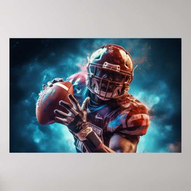 Fotbollsspelare i andra världsdelar än Dimension F Poster (Framsidan)
