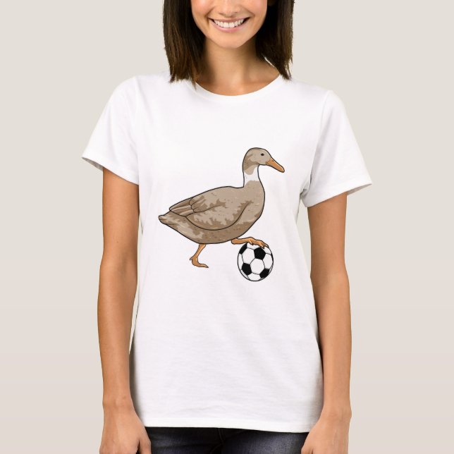Fotbollsspelare i anka t shirt (Framsida)