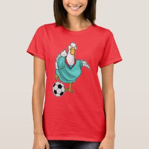 Fotbollsspelare i anka t shirt