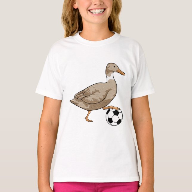 Fotbollsspelare i anka t shirt (Framsida)