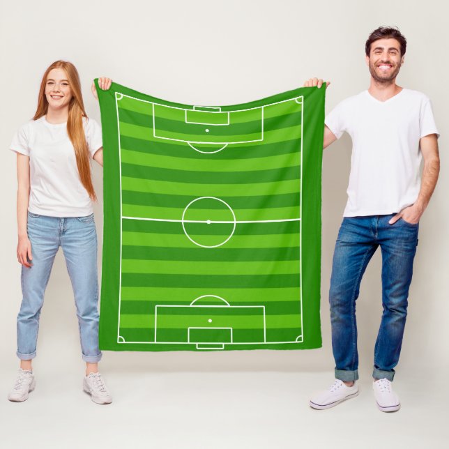 Fotbollsspelare i Fält / Fotbollsmatcher Fleecefilt (På plats)