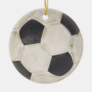Fotbollsspelare i Fläkt Gift Idea-fotbollsspelare Julgransprydnad Keramik