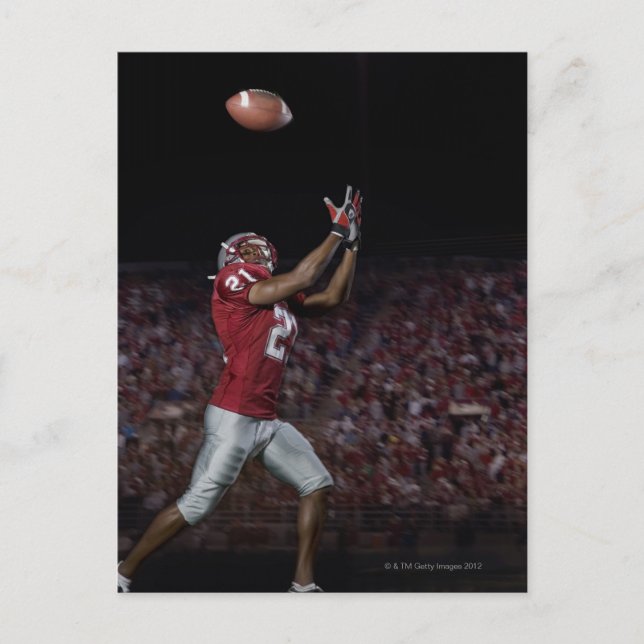 Fotbollsspelare i fotboll vykort (Framsida)