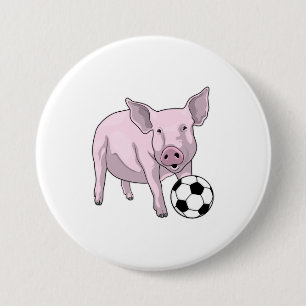 Fotbollsspelare i gris knapp