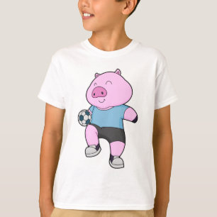 Fotbollsspelare i gris t shirt