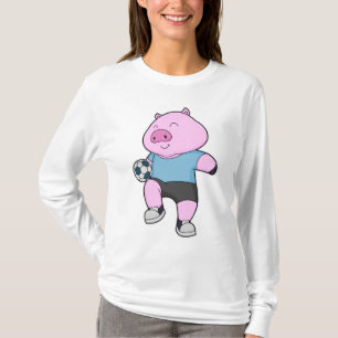 Fotbollsspelare i gris t shirt