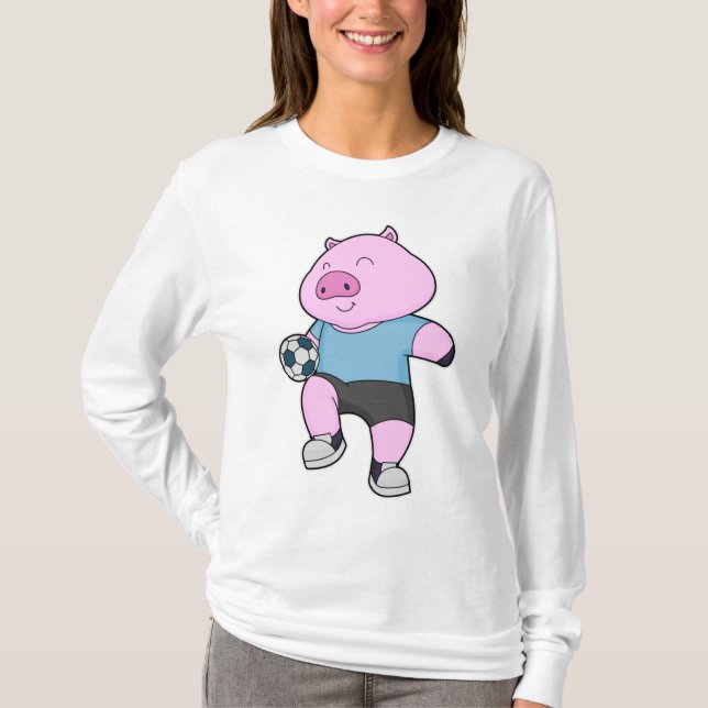 Fotbollsspelare i gris t shirt (Framsida)