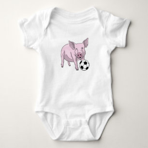 Fotbollsspelare i gris t shirt