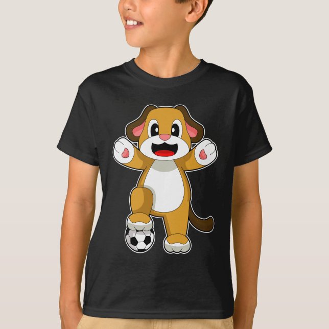 Fotbollsspelare i hund t shirt (Framsida)