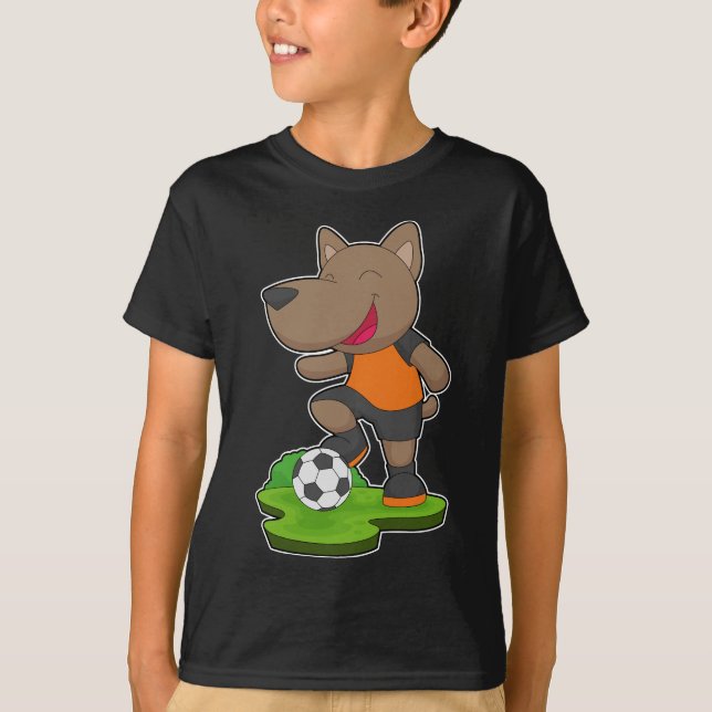 Fotbollsspelare i hund t shirt (Framsida)