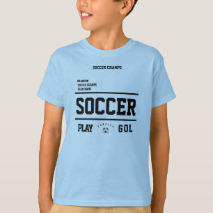 Fotbollsspelare i personlig-spelare, barn i himlar t shirt