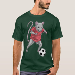 Fotbollsspelare i råtta t shirt