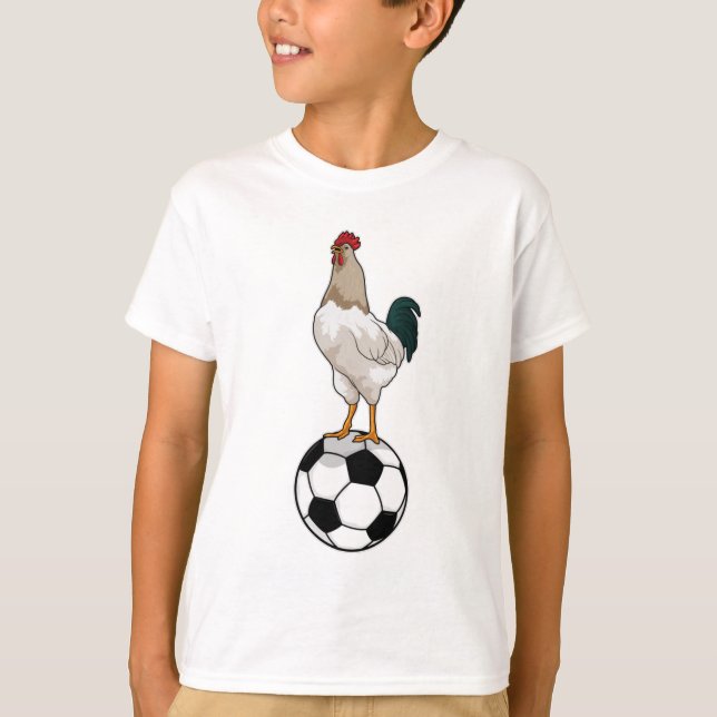 Fotbollsspelare i tupp t shirt (Framsida)
