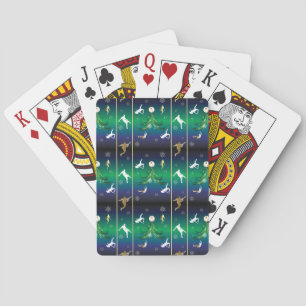 Fotbollsspelare Jul Snowflake Mönster Casinokort