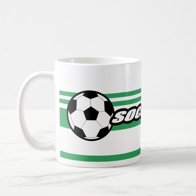 Fotbollsspelare Kaffe koppar (Vänster)