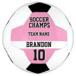 fotbollsspelare kämpar för rosa svart personlig