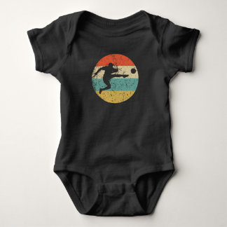 Fotbollsspelare Kick Silhouette Retro Sports T Shirt