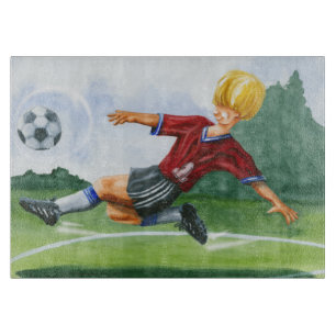 Fotbollsspelare Kicking a Boll av Jay Throckmorton