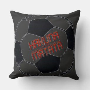 Fotbollsspelare Loely Throw boll Kudde