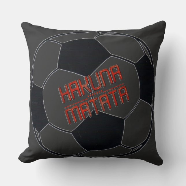 Fotbollsspelare Loely Throw boll Kudde (Framsida)