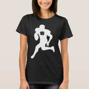 Fotbollsspelare Lucky Shamrock C St patricks day B T Shirt