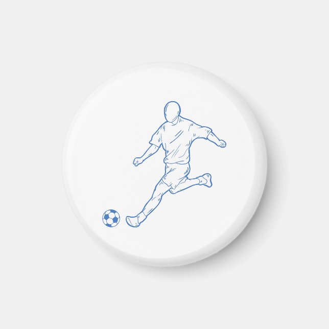 fotbollsspelare magnet (Framsidan)