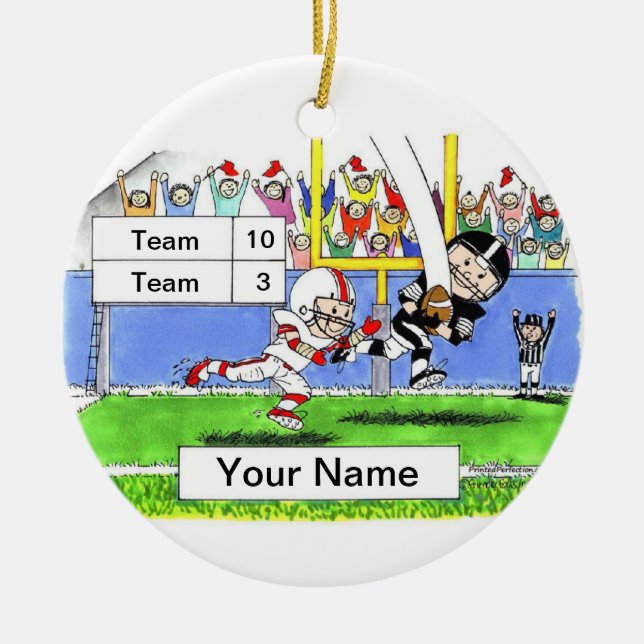 Fotbollsspelare - Male Julgransprydnad Keramik (Framsidan)