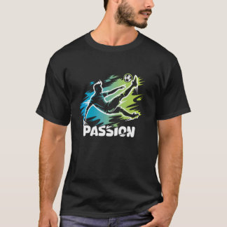 Fotbollsspelare med passion - Dynamisk Drop Retrac T Shirt