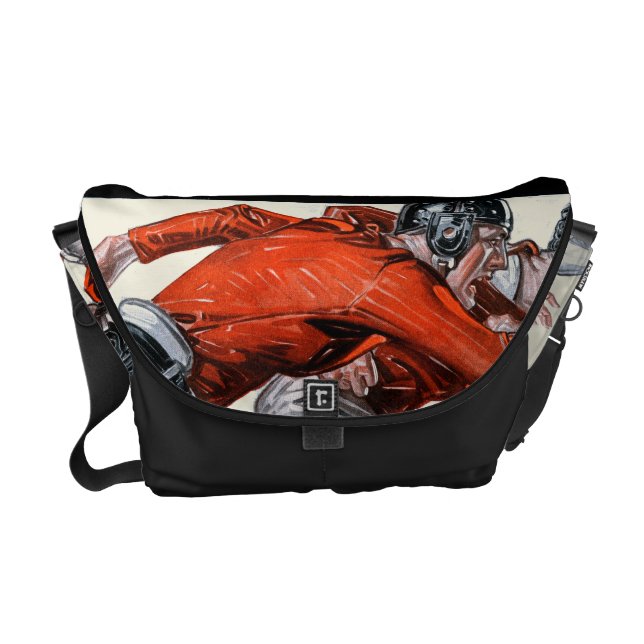 Fotbollsspelare Messenger Bag (Framsidan)