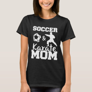 Fotbollsspelare och Karate Mamma-spelare Karate F T Shirt