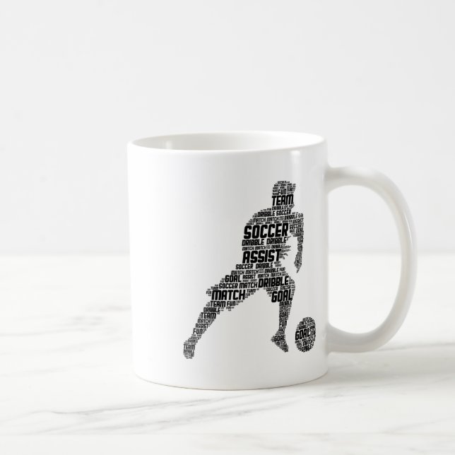 Fotbollsspelare Pojkar Män Barn  Kaffemugg (Höger)