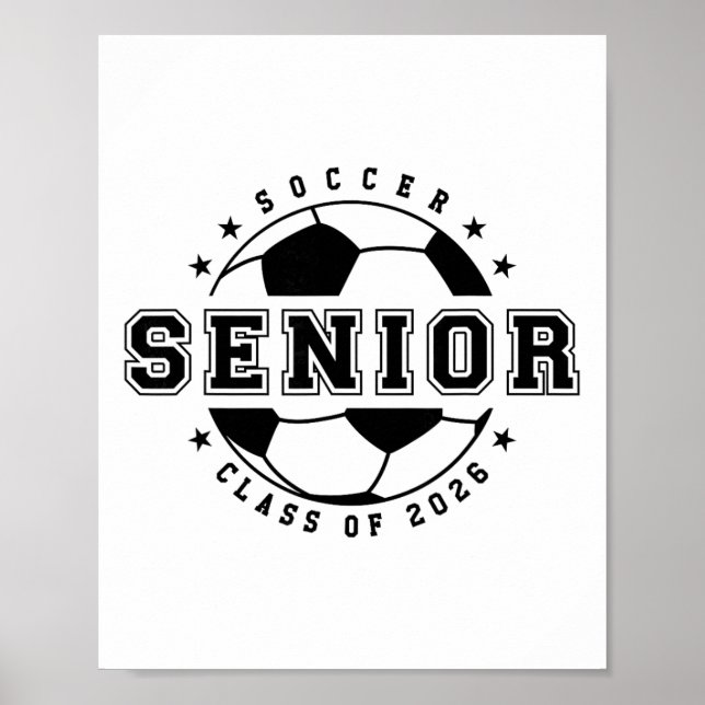 Fotbollsspelare Seniorår Cl Av 2026 Utexaminerad Poster (Framsidan)