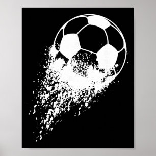 Fotbollsspelare Sport Vintage Män Pojkar Fotboll B Poster