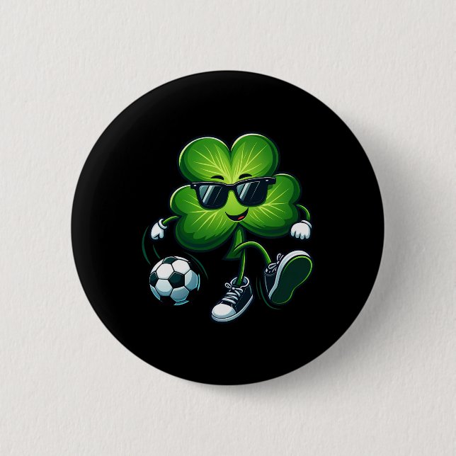 Fotbollsspelare St patricks day Shamrock Manar Knapp (Framsida)
