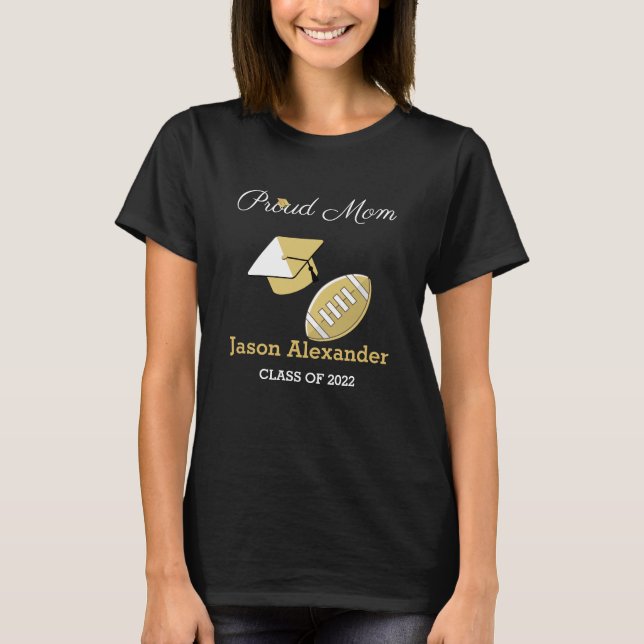 Fotbollsspelare Stolt pappa, examenklass T Shirt (Framsida)