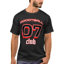 Fotbollsspelare Tshirt med jersey nummer 07