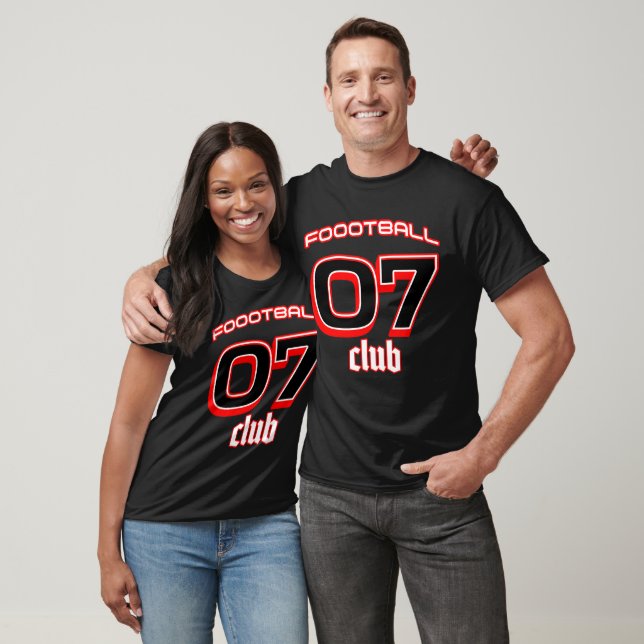 Fotbollsspelare Tshirt med jersey nummer 07 T Shirt (Unisex)