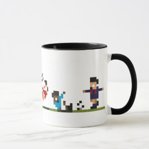 Fotbollsspelaremugg - Pixelated förnuftig fotboll Mugg