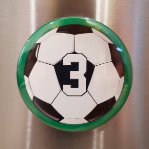 Fotbollsspelarens Anpassningsbar Jersey Number/Ini Magnet